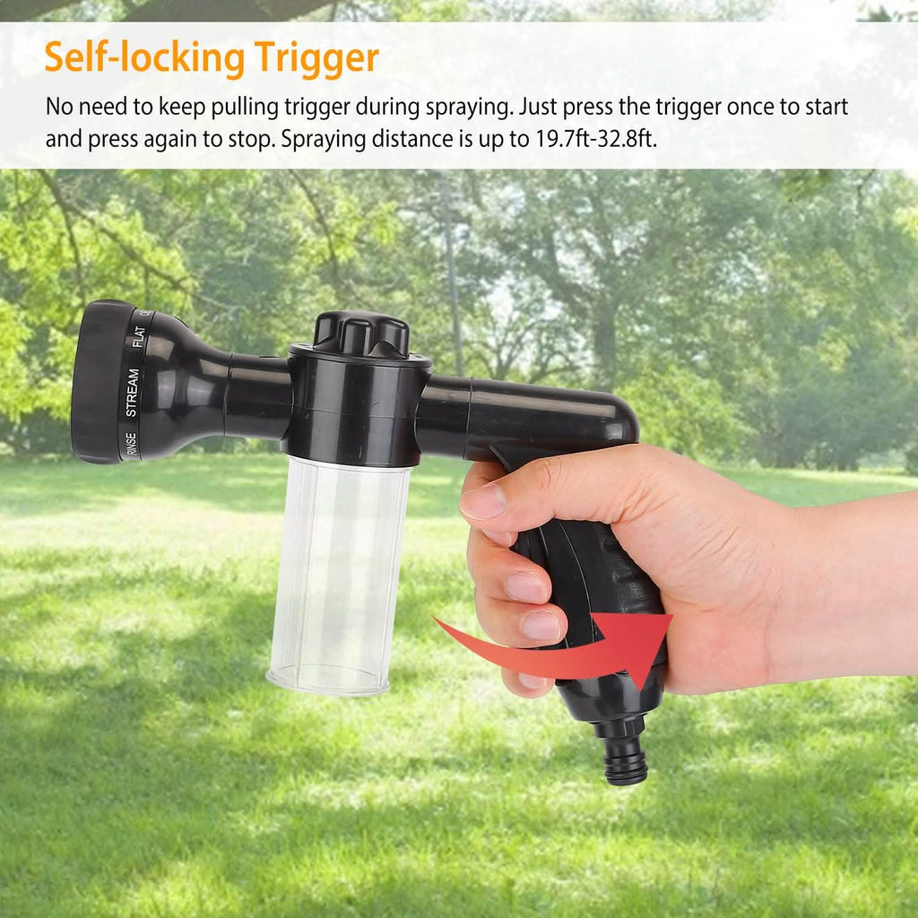 8-in-1 Foam Garden Hose Nozzle Soap Sprayer