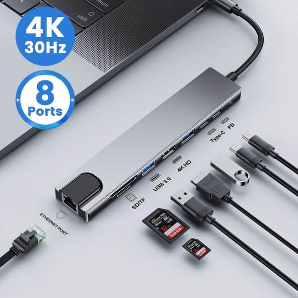 8-in-1 USB 3.0 Hub