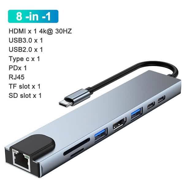 8-in-1 USB 3.0 Hub