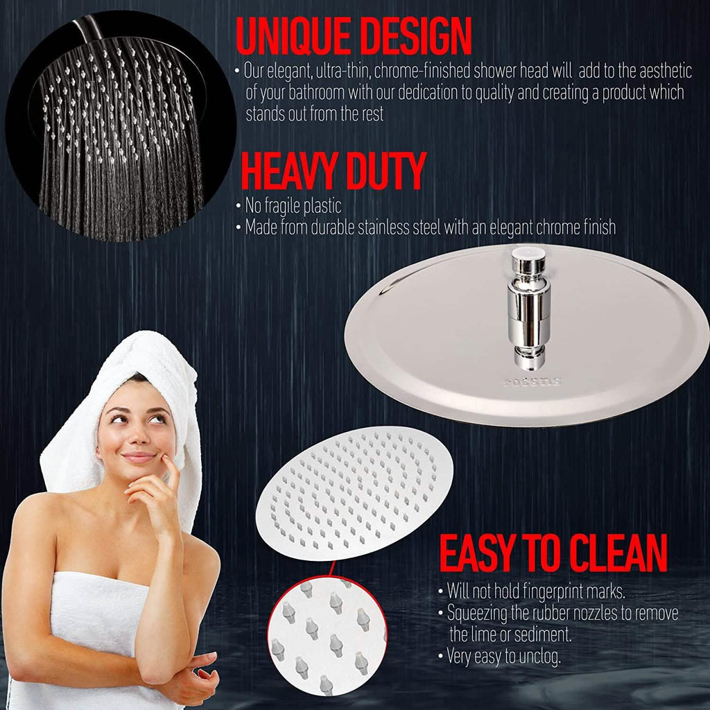 8-Inch Rainfall Shower Head