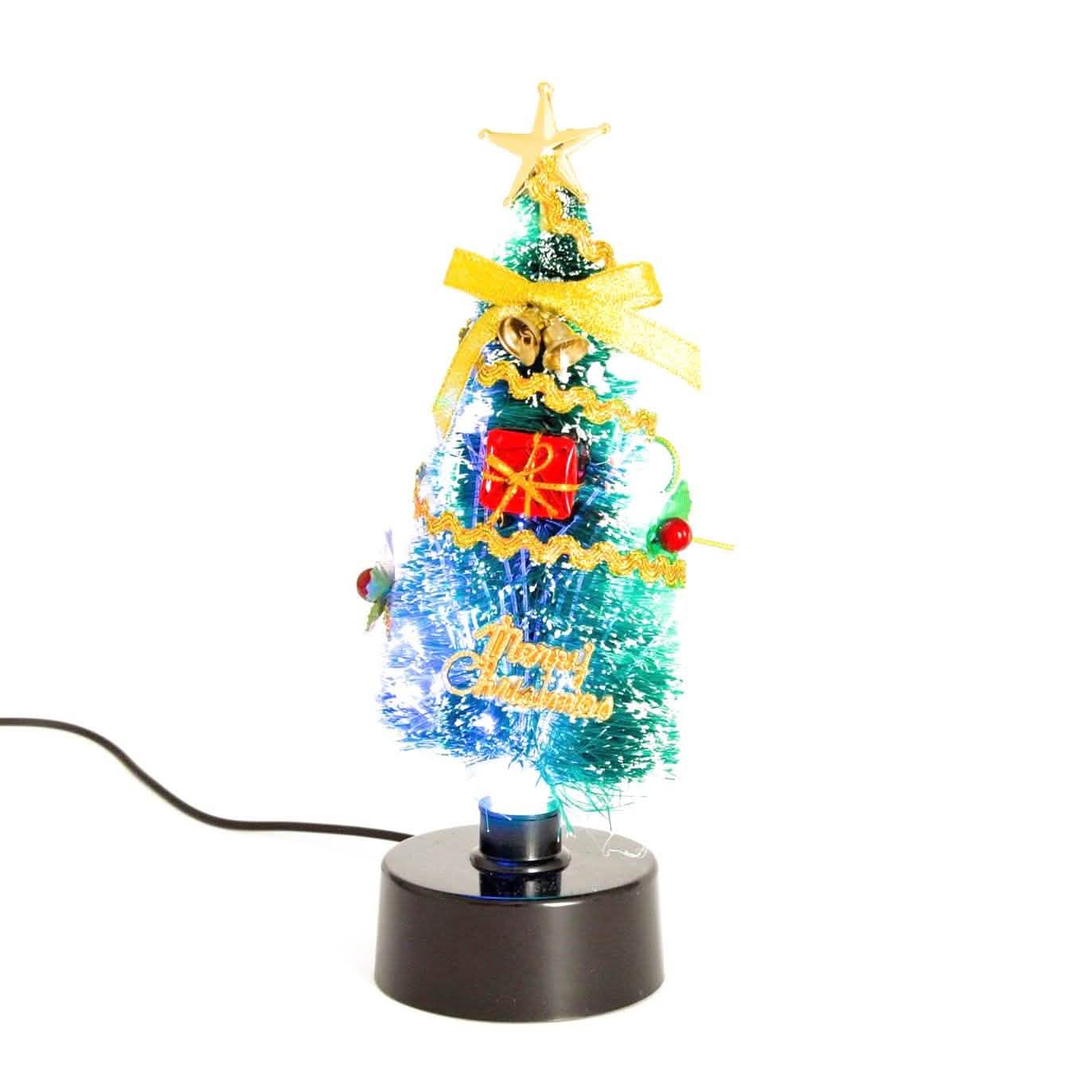 8" Mini Lighted USB Christmas Tree