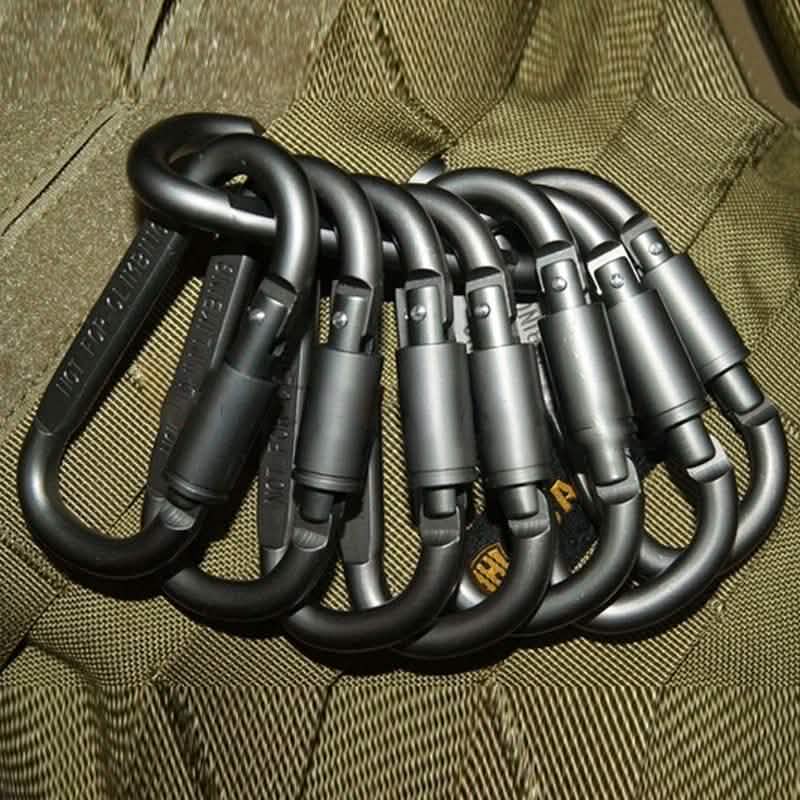 8-Pack: Aluminum Outdoor Carabiner