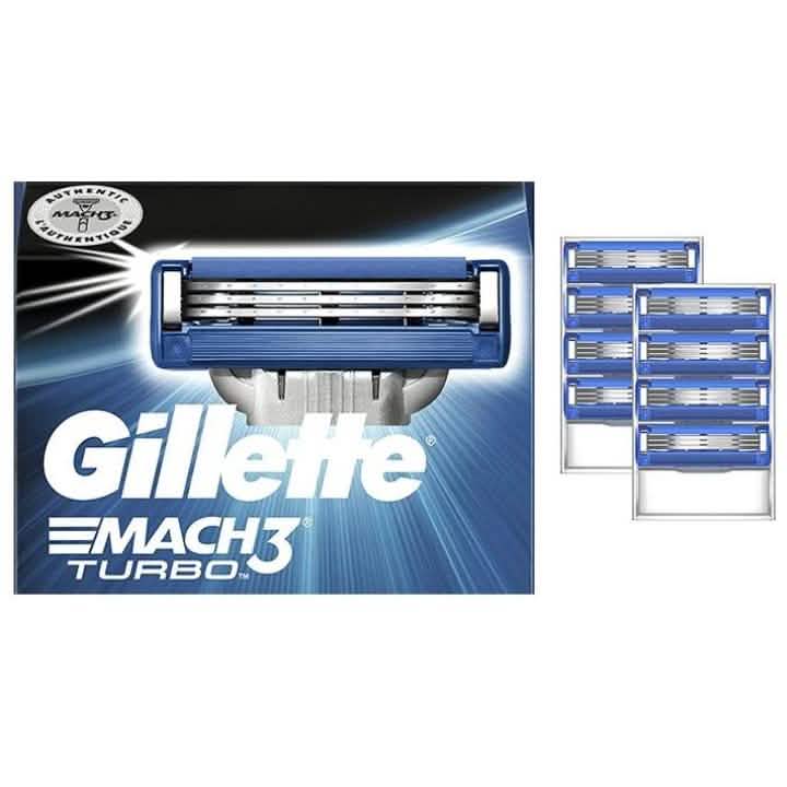 8-Pack: Gillette Mach3 Turbo Men's Razor Blades