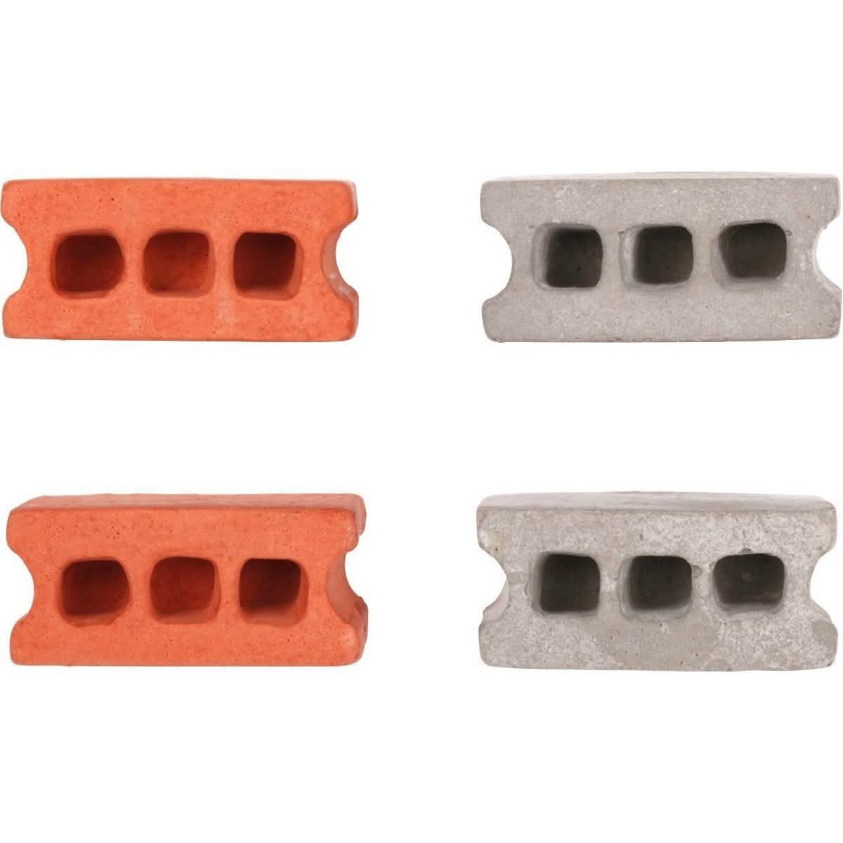 8-Pack: Multicolored Kikkerland Cinder Block Magnets