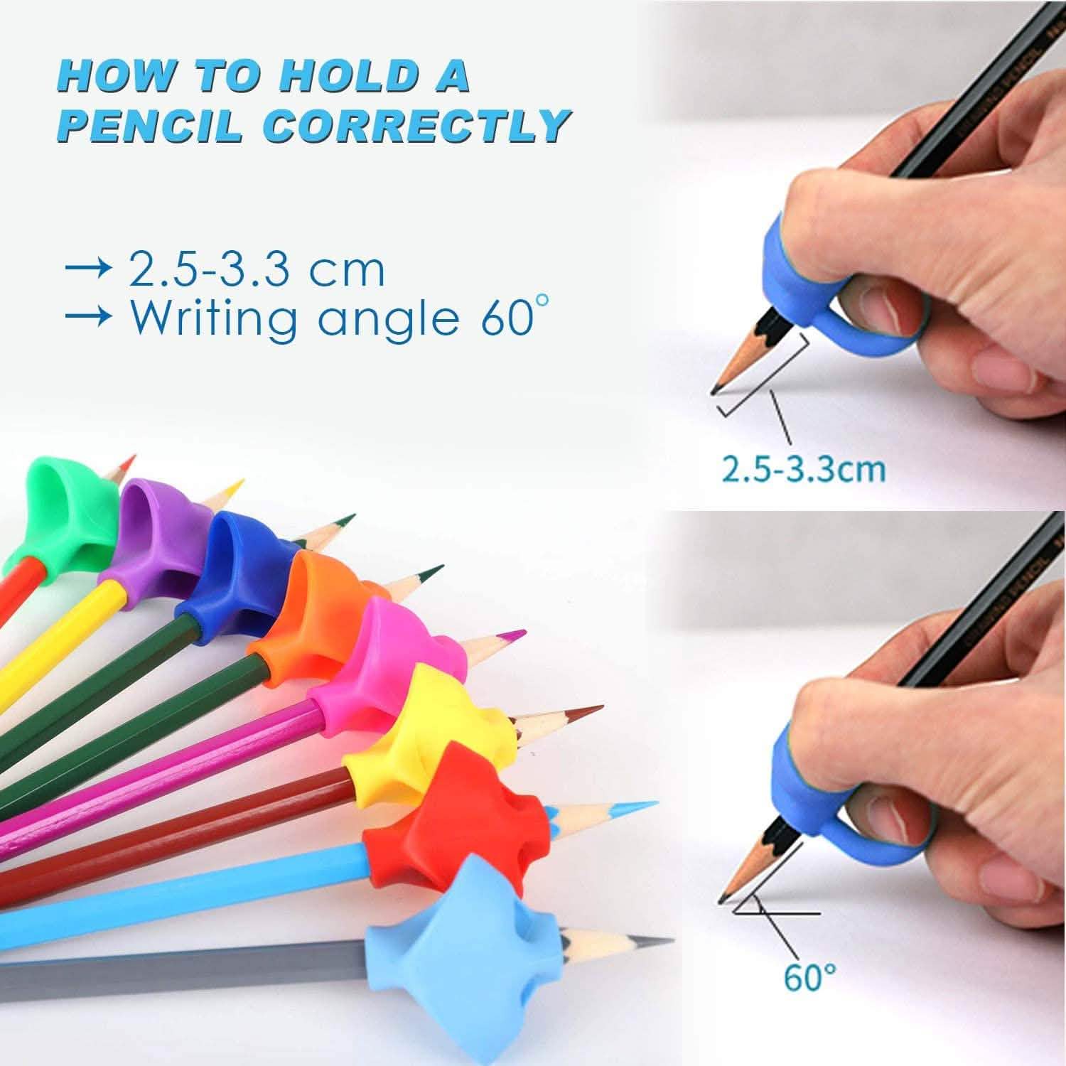 8-Pack: Pencil Grips Handwriting Trainers for Kids