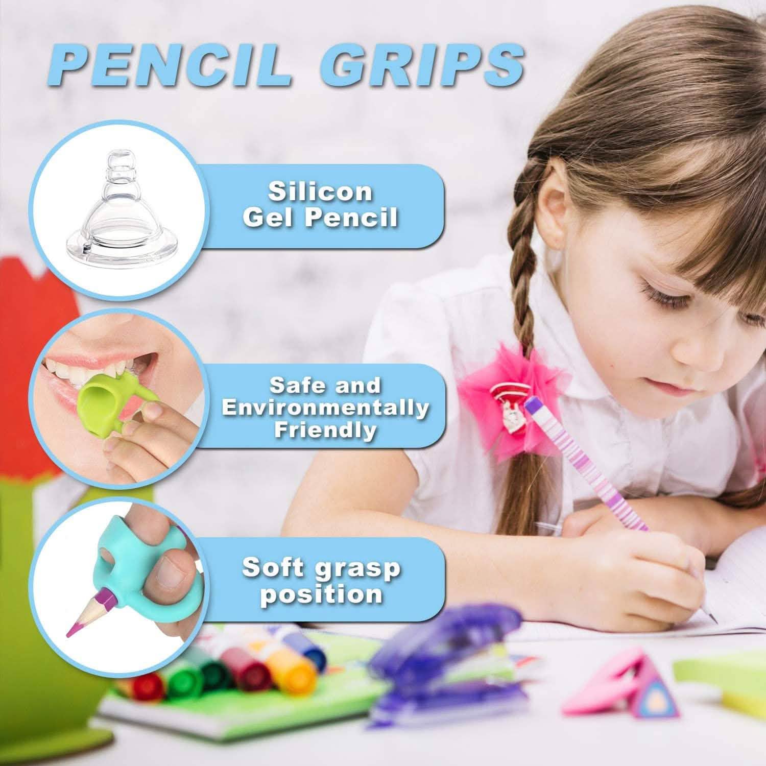 8-Pack: Pencil Grips Handwriting Trainers for Kids