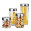 8-Piece: Glass Canister Set