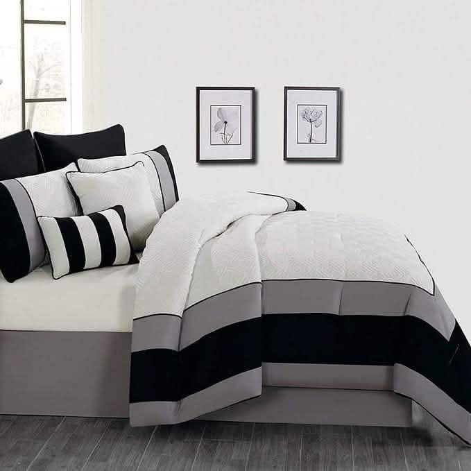 8-Piece: Kensie Oversized Queen Comforter Set