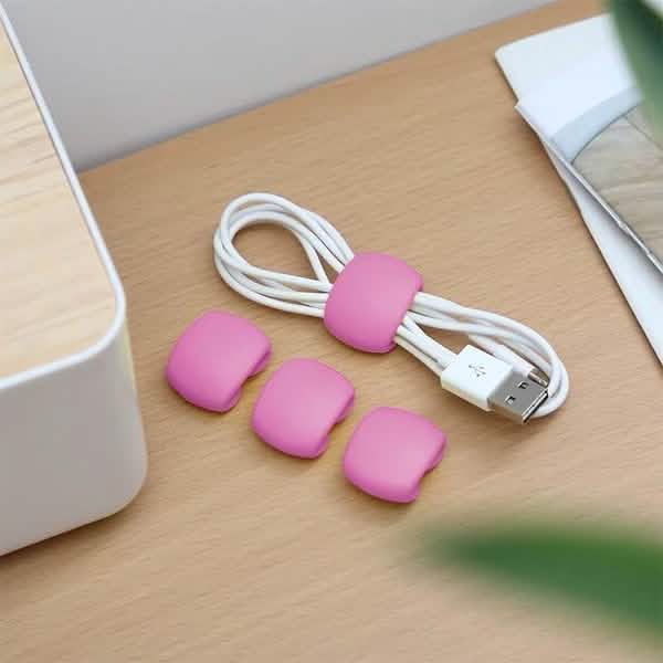 8-Piece: Portable Reusable Cable Clips Organizer