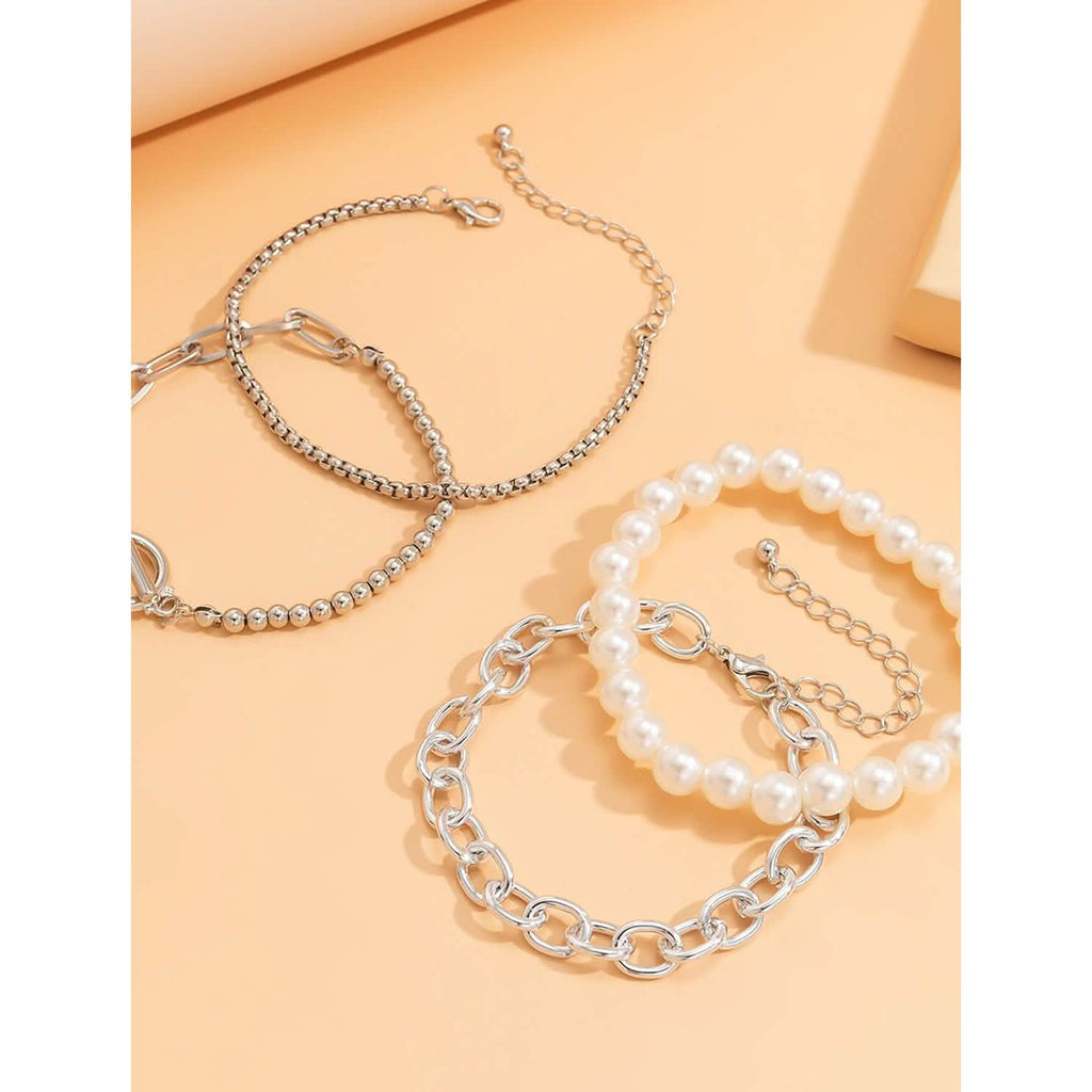 8-Piece: Women's Modern Street Geometric Bracelet