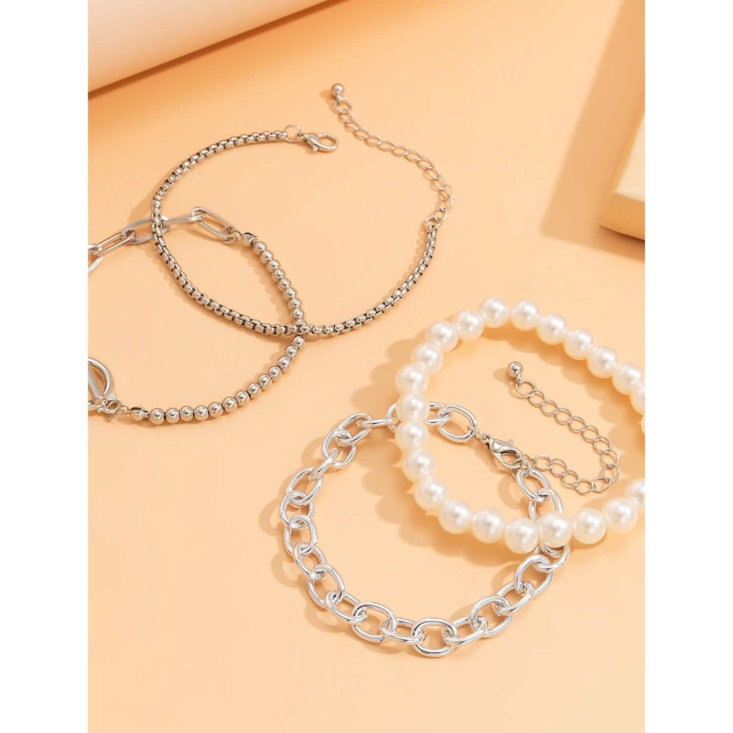 8-Piece: Women's Modern Street Geometric Bracelet