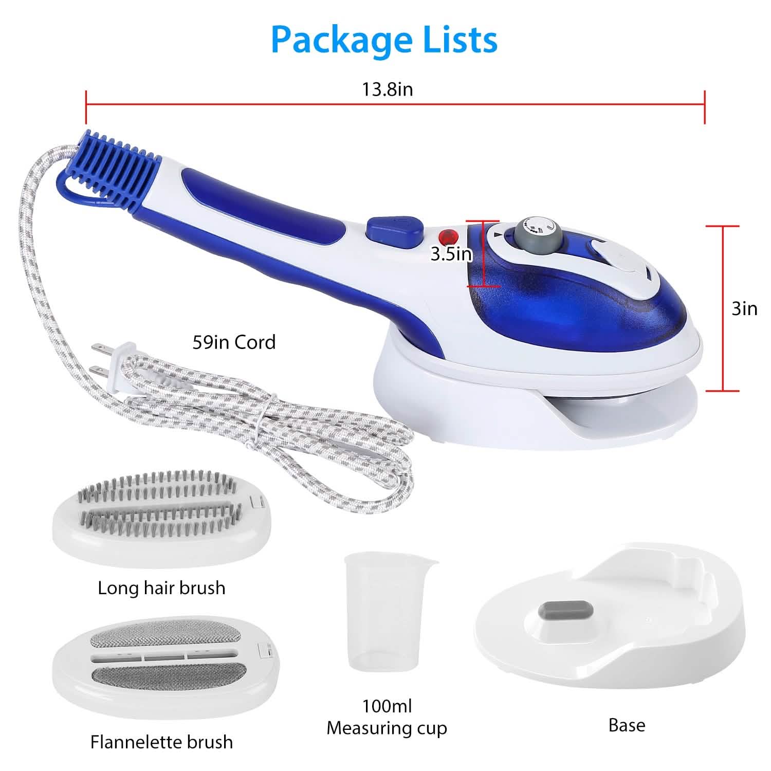800W Portable Iron Garment Steamer