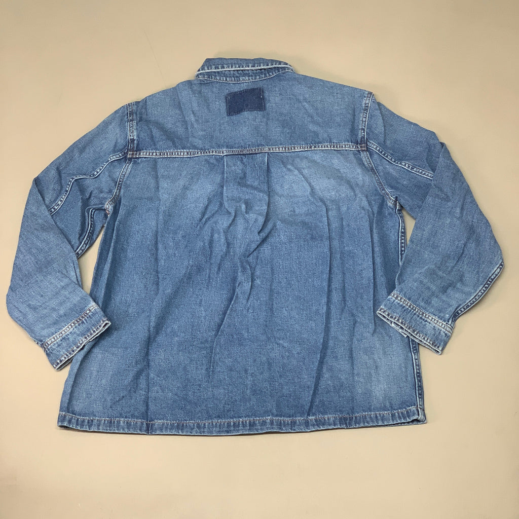 ETICA Harriette Shirt Jacket w/ Front Top Pockets & Collar River Rock Size XS EW143309