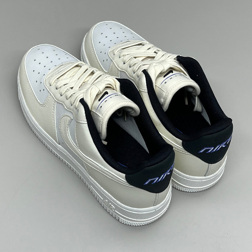 NIKE Air Force 1 07' LX Leather Sz Women's 9 Sail/Coconut Milk-Black DZ2708 101