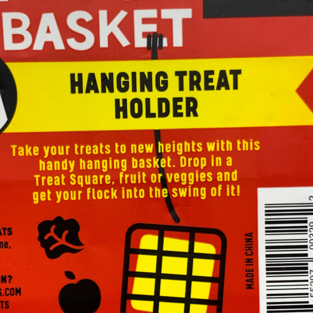 HAPPY HEN (2 PACK) Coated Steel Treat Basket Red 855297003292