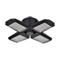 80W Deformable LED Garage Ceiling Lights with 4 Adjustable Panels
