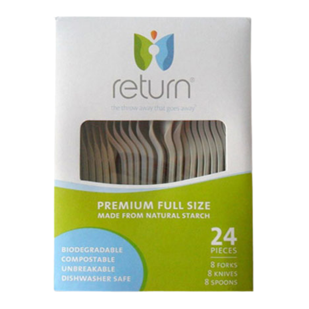Biodegradable Cutlery Set (24ct)