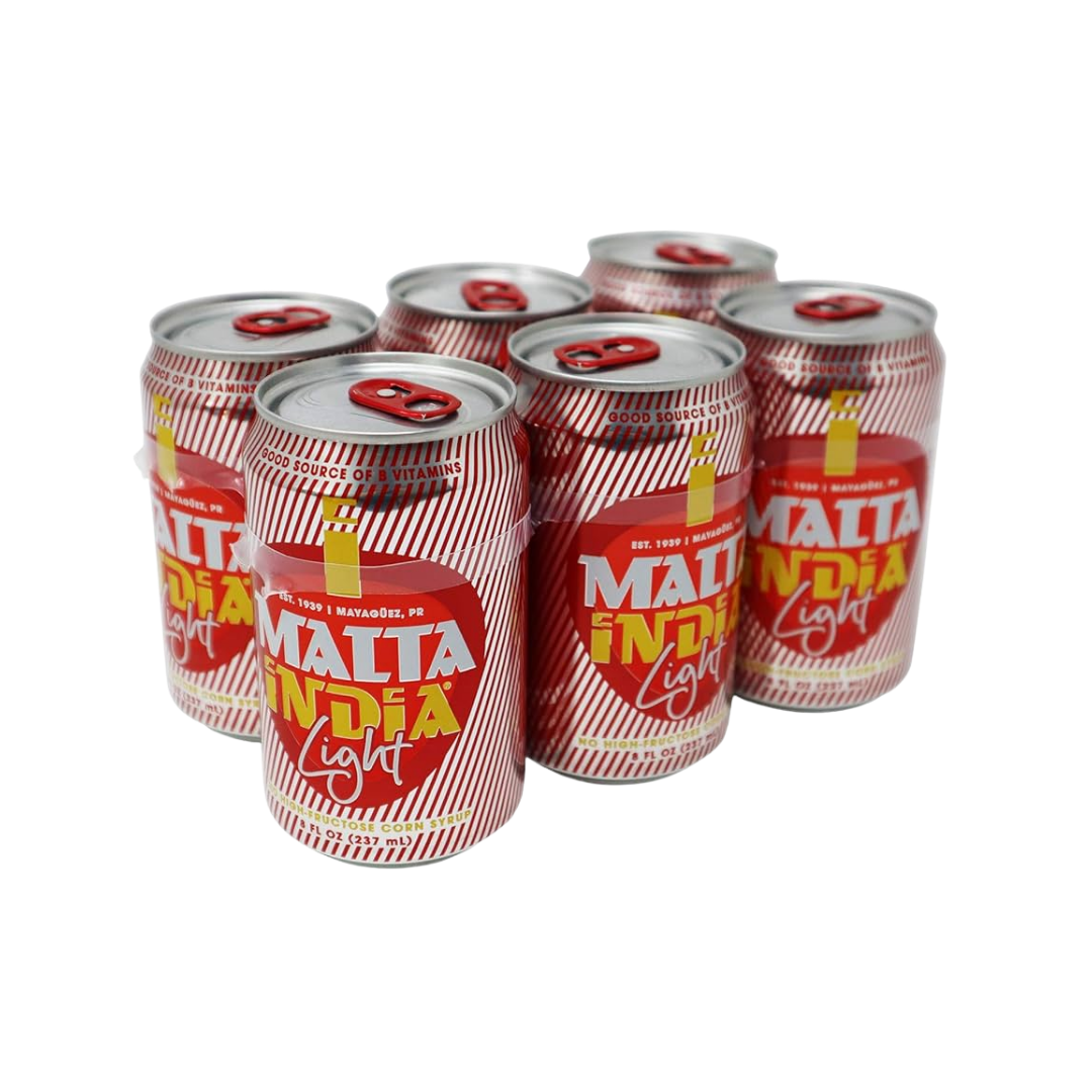 Malta India Light Malt Beverage (8oz, 6 Pack)
