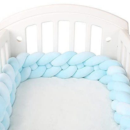 Woven baby bed surround anti-collision strip four strand Fried Dough Twists braid wrapped around the bed surround ins baby child