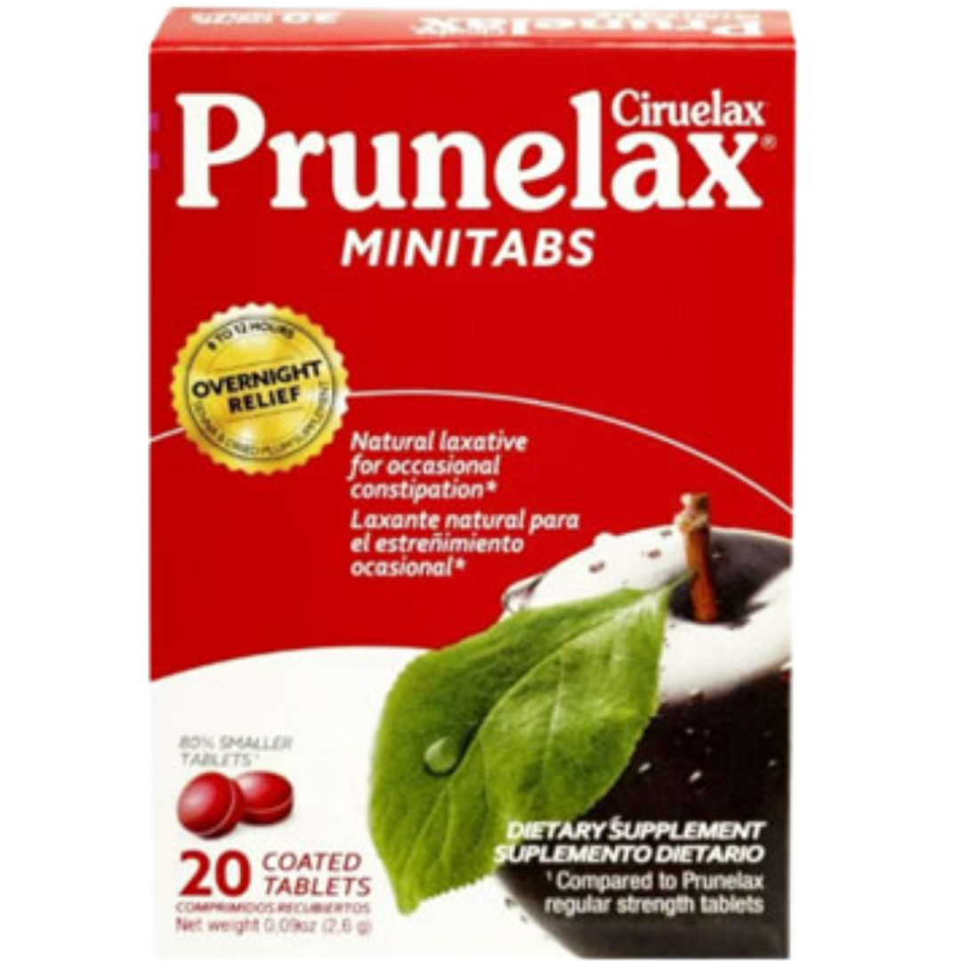 Prunelax Mini Tabs Laxative 20 Tablets