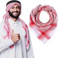 Arab Shemagh Turban, Keffiyeh Arab Head Scarf, Palestine Scarf Muslim Head Scarf Desert Tactical Scarf Neck Head Wrap Keffiyeh Dubai Headwear for Men Women