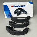 WAGNER QS QuickStop Drum Brake Shoes Set 7 1/2" x 2" Black Z599AR