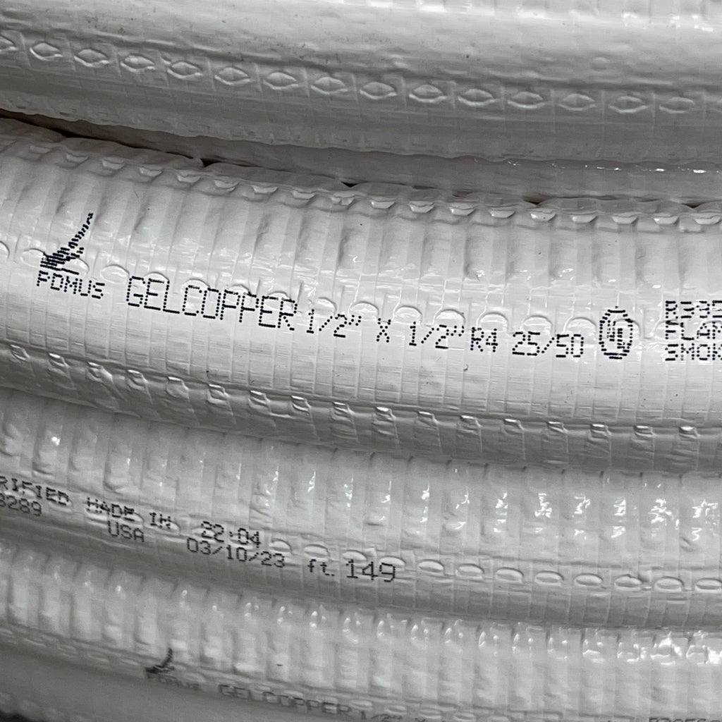 PDM GelCopper PreInsulated Copper Roll 1/2" Copper 1/2" Ins. 164 ft F100.GUS1216412 (New)