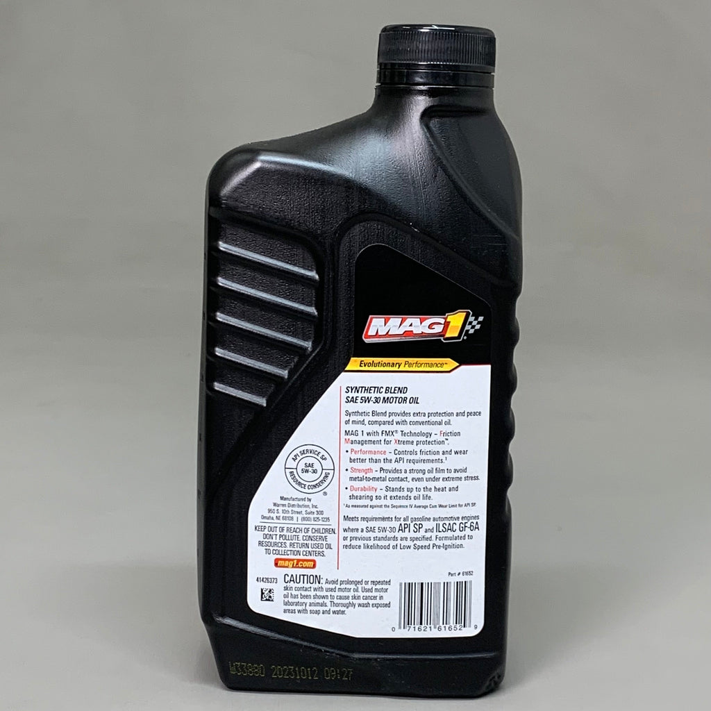 MAG1 (6 PACK!) Conventional FMX Technology SAE 5W-30 Motor Oil 1 QT Per Bottle 61652