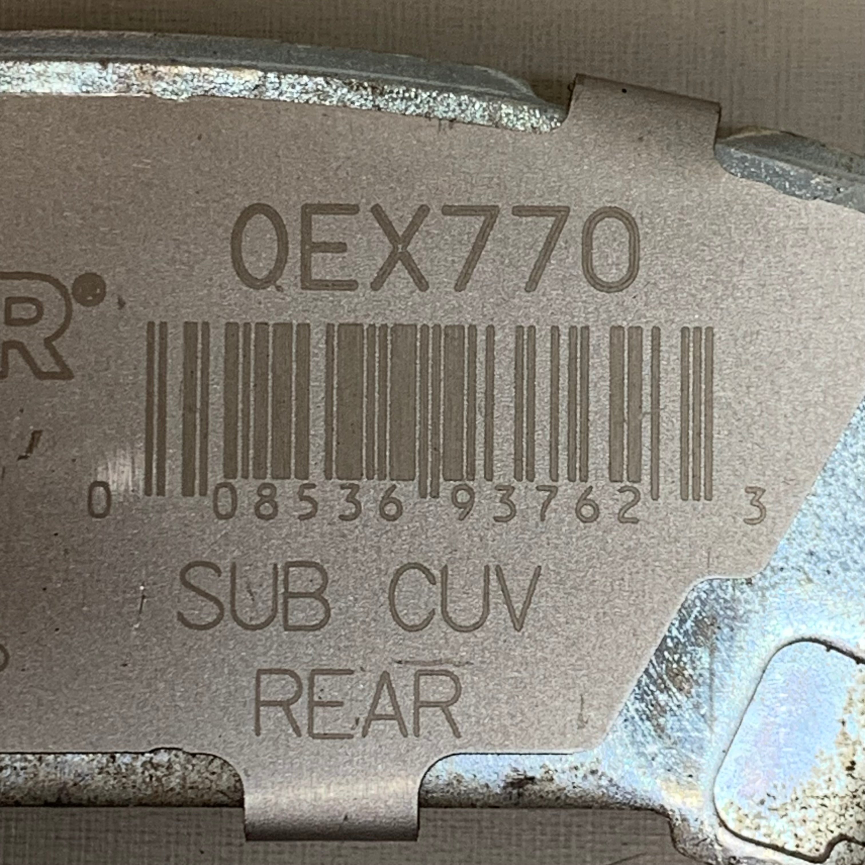WAGNER OEx Premium Ceramic Disc Brake Pad Set 4 1/2" x 1 1/2" OEX770