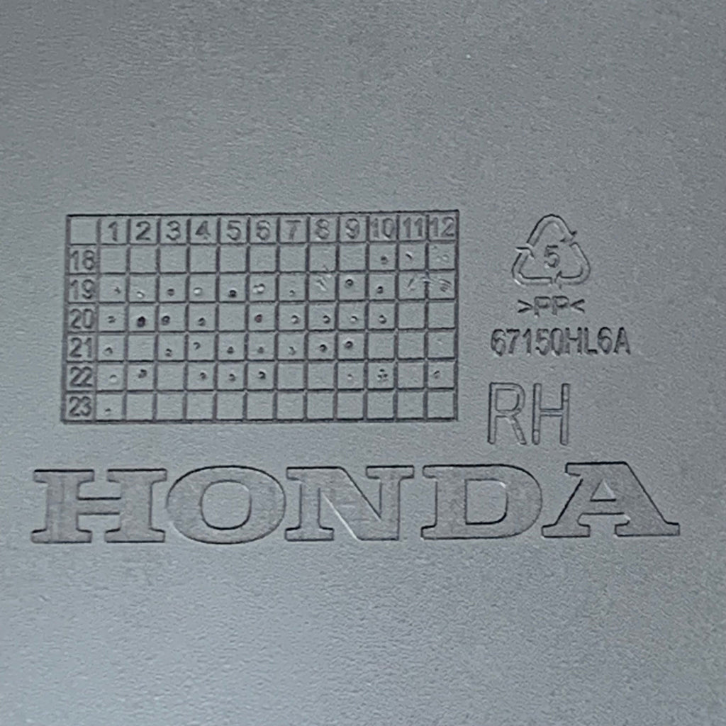 Honda Talon Right Front Cover (Type 2) 67155-HL6-AA0ZD OEM