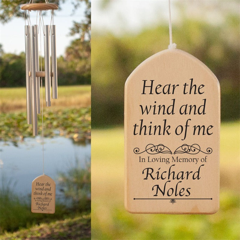 Family Pet Cat and Dog Commemorative Wind Chime Decorative Pendant Text DIY