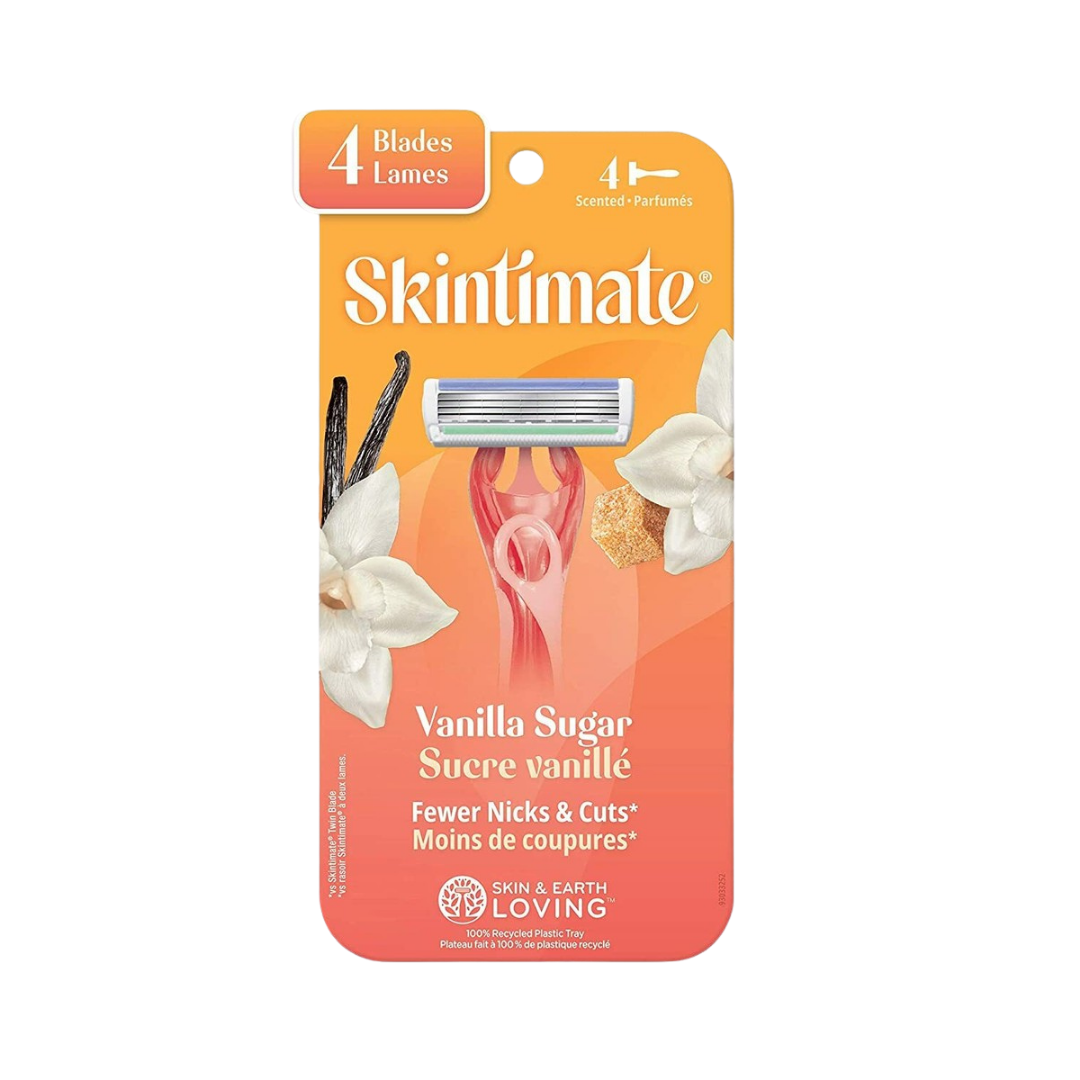 Skintimate Vanilla Sugar Women's Disposable Razors (4 ct)