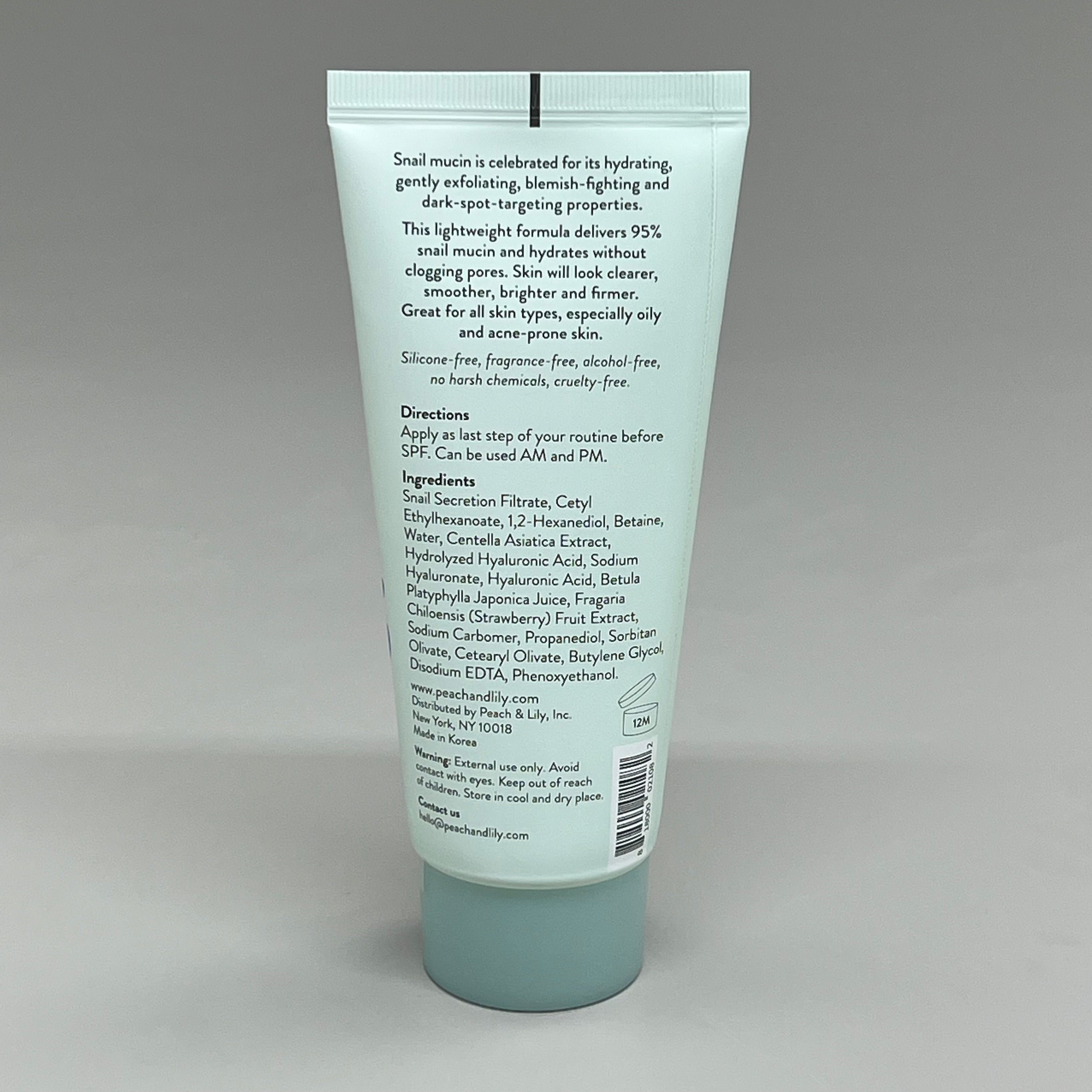 PEACH SLICES (2 PACK) Snail Rescue All-In-One Deep Oil-Free Moisturizer 2.82oz