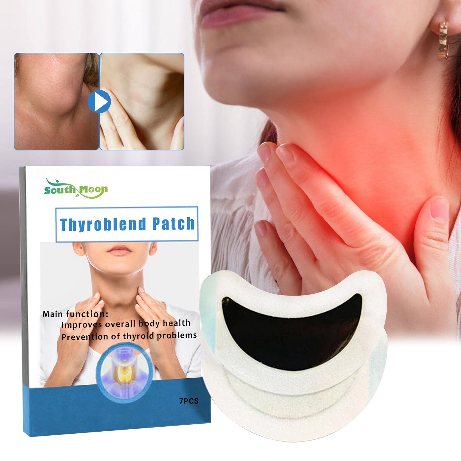 Thyroblend Patch, Massage To Relieve Neck Swelling Discomfort Body Care Patch