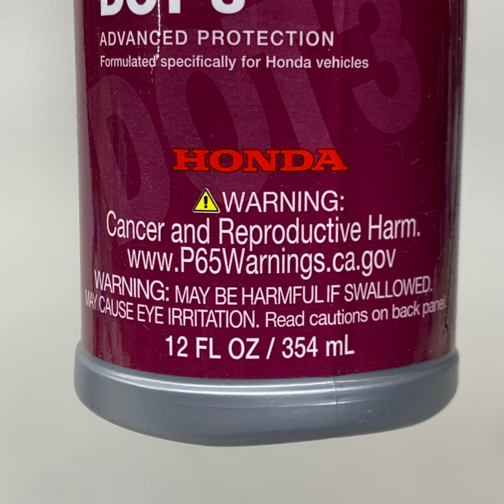 ZA@ HONDA (3 PACK) Genuine Dot 3 Brake Fluid Advanced Protection CU08740