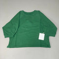 ETICA Fleur Raglan Sweat Top W/ Pintuck Sleeve Juniper Size Medium EW174412