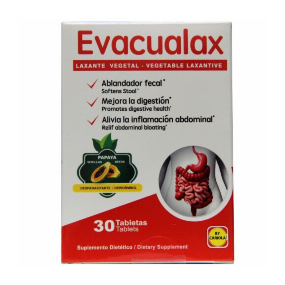Evacualax Natural Laxative Capsules (30ct)
