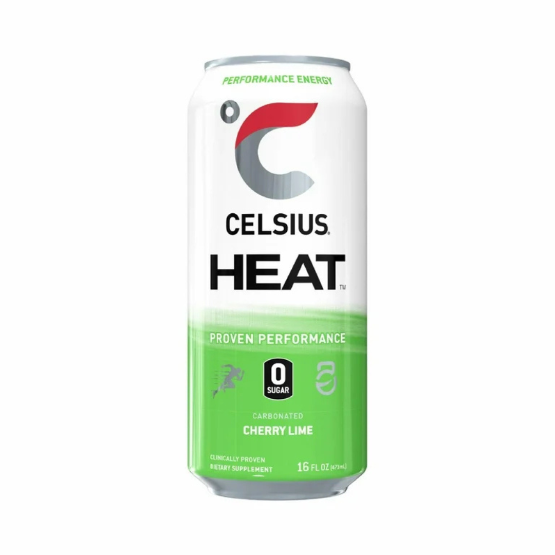 Celsius Heat Cherry Lime Performance Energy Drink (16oz)