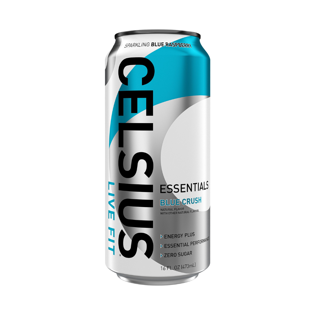 Celsius Essentials Blue Crush Sparkling Blue Raspberry (16oz)