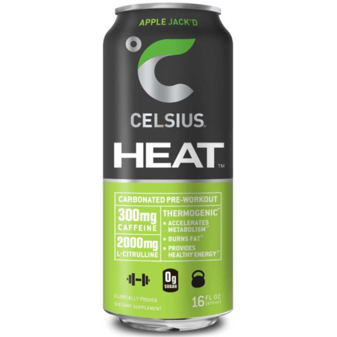 Celsius Heat Apple Jack'd Performance Pre-Workout Drink (16oz)