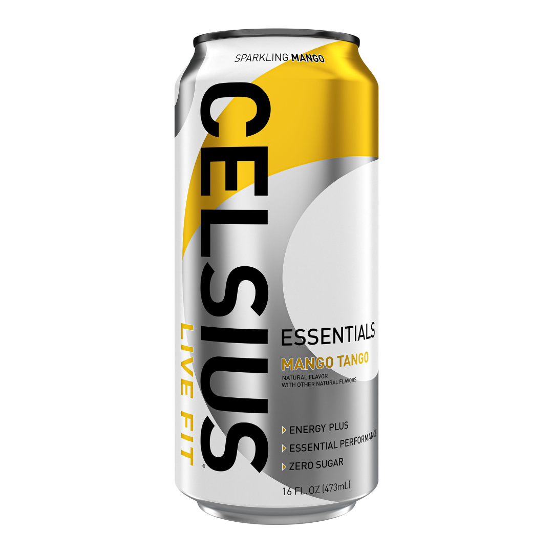 Celsius Essentials Mango Tango Sparkling Mango Energy Drink (16oz)