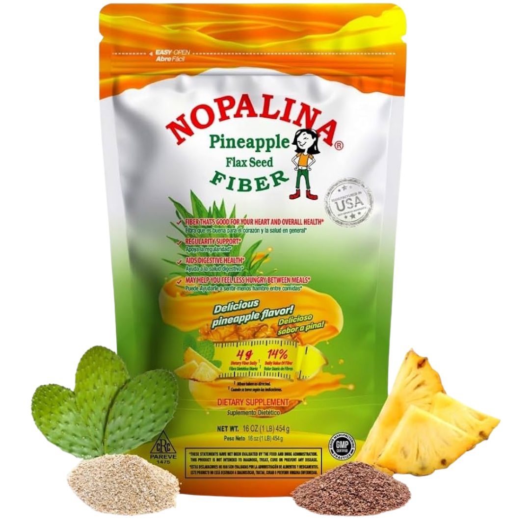 Nopalina Pineapple Flax Seed Dietary Fiber Supplement (16 oz)