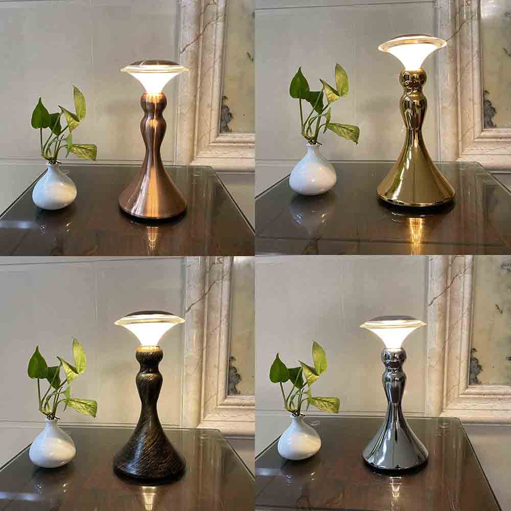 New Beautiful LED Rechargeable Bedroom Decoration Bedside Table Lamp