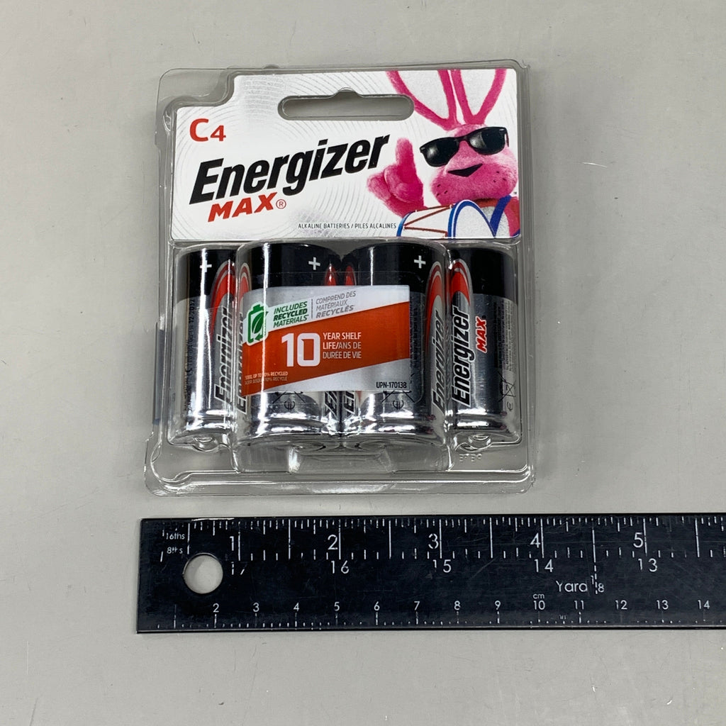 ENERGIZER MAX (3 PACK, 12 Total Batteries) C Cell Alkaline Batteries E93BP-4