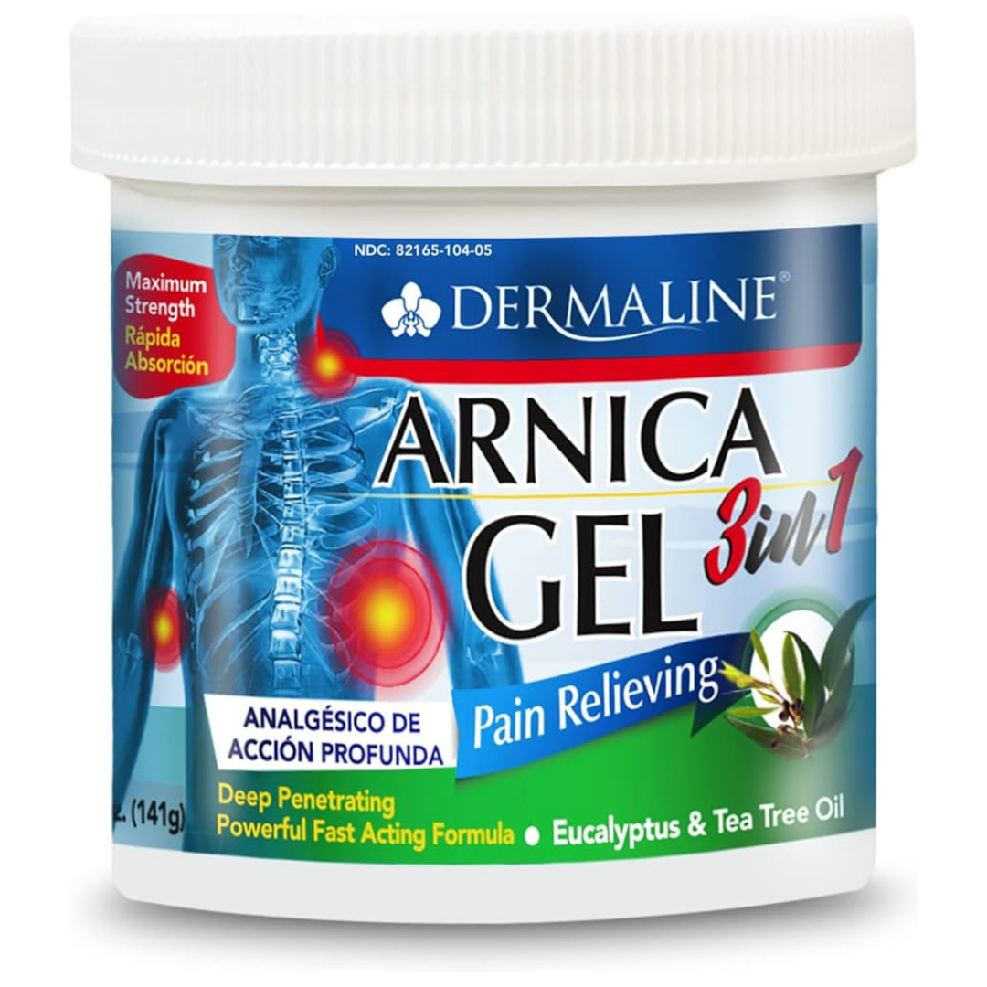 Dermaline Arnica Gel 3-in-1 Pain Relieving Formula (5 oz)