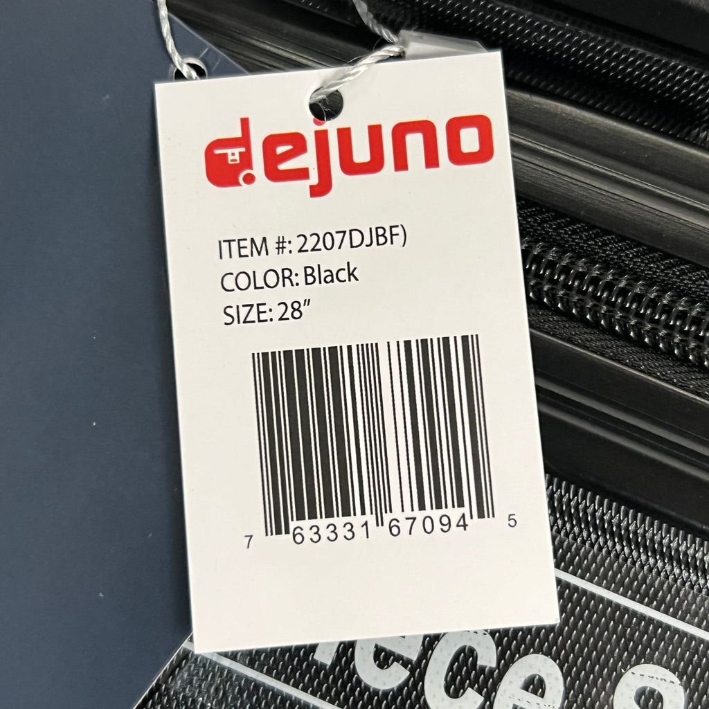 DEJUNO (3 PACK) Light Weight Expandable Spinner Rolling Suitcase Set BLACK 2207DJBF