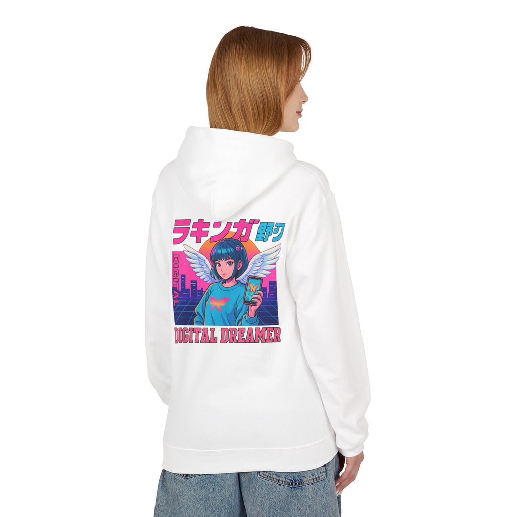 Digital Dreamer Unisex Fleece Hoodie, Cozy Graphic Sweatshirt, Anime Style Hoodie, Perfect Gift for Gamers, Casual Streetwear