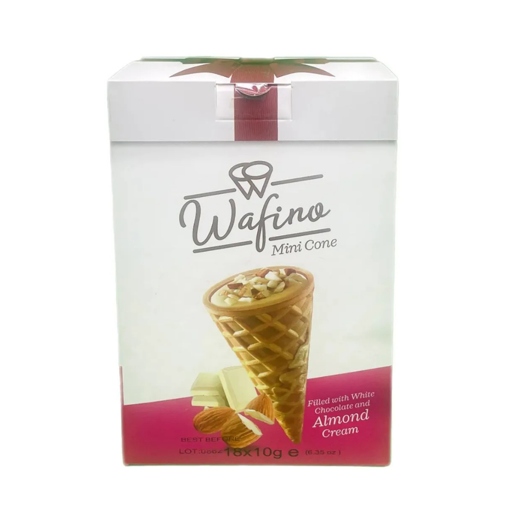 Wafino Mini Cone Almond Cream (3.5oz)