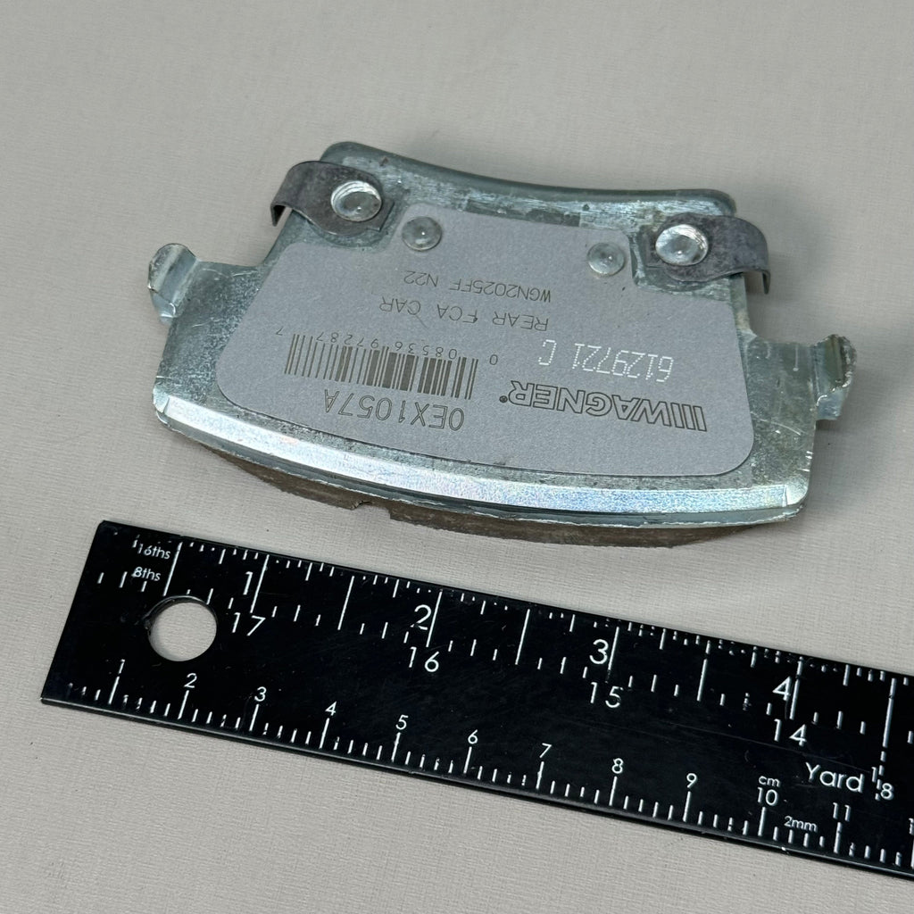 WAGNER OEx Ceramic Disc Brake Pad Set 5" x 2" Grey OEX1057A