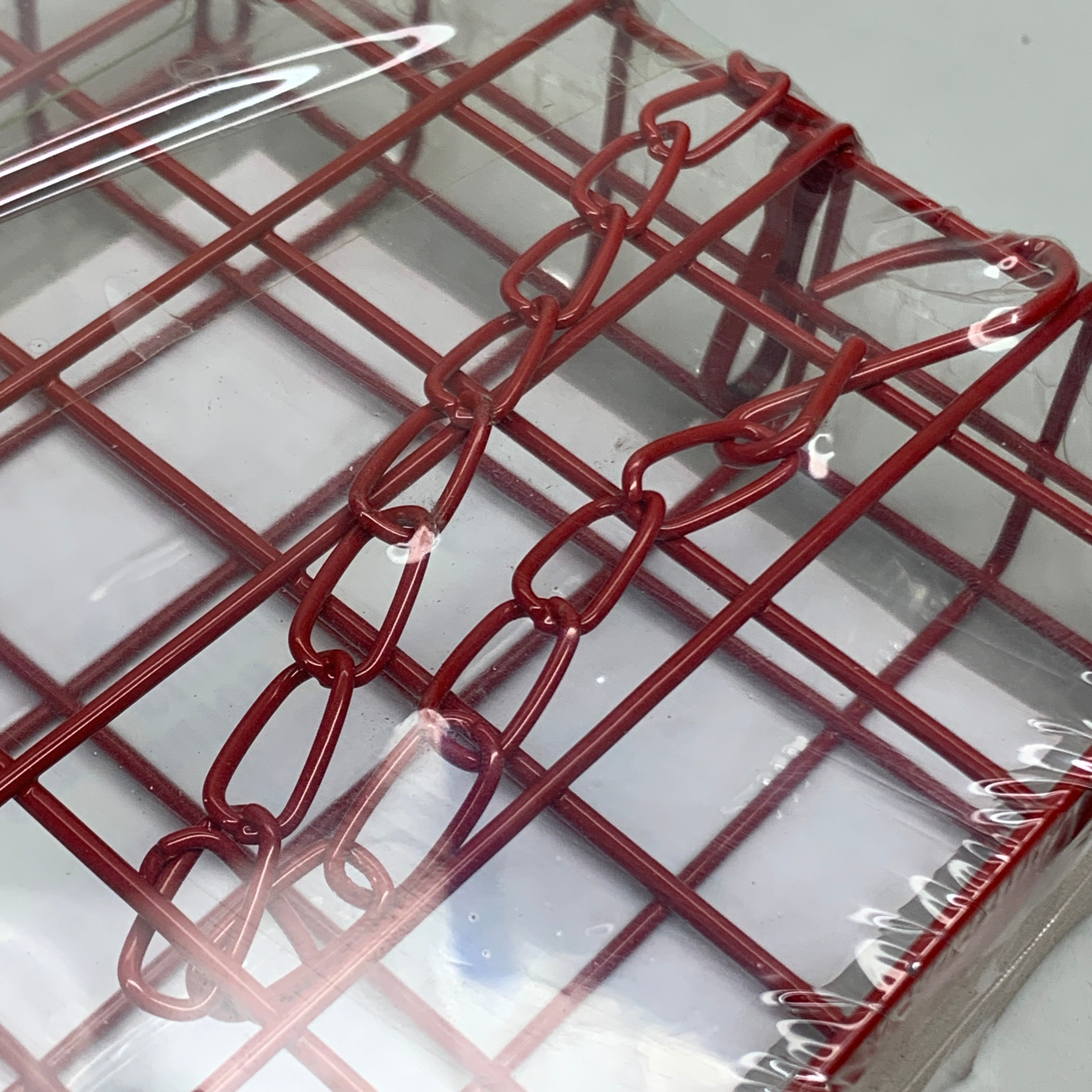 HAPPY HEN (2 PACK) Coated Steel Treat Basket Red 855297003292